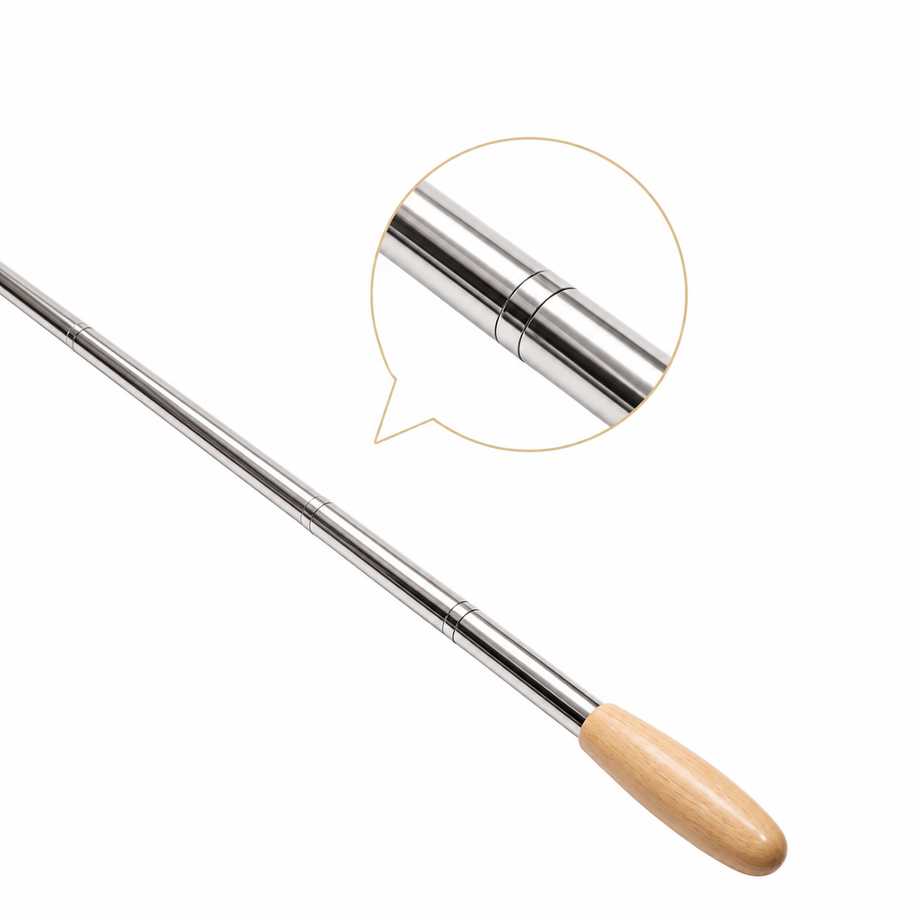 Retractable Cat Wand Toy with 2 Natural Luffa Toys | Interactive Cat Teaser Wand